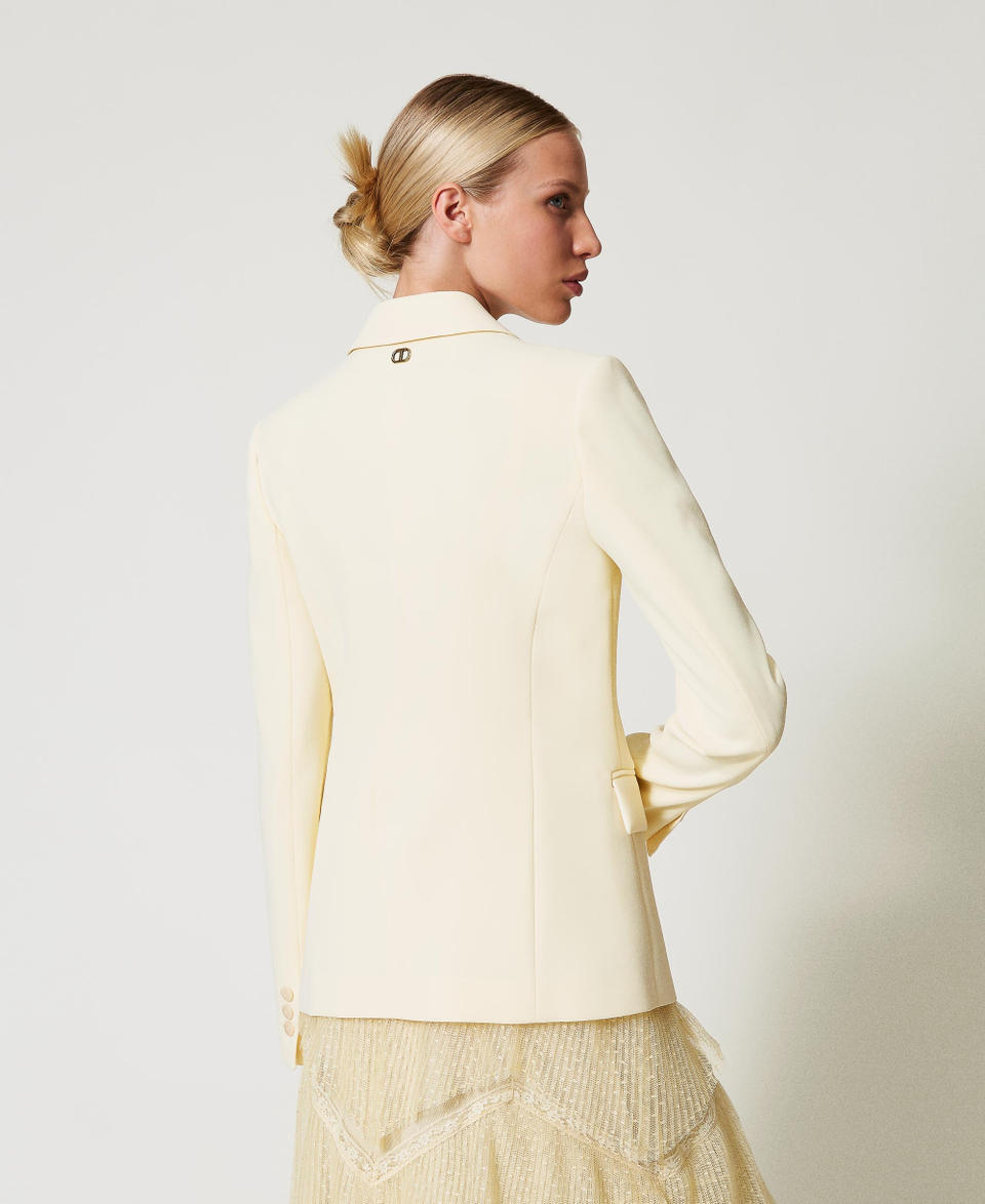 Twin Set Giacca Blazer In Crêpe Fluido