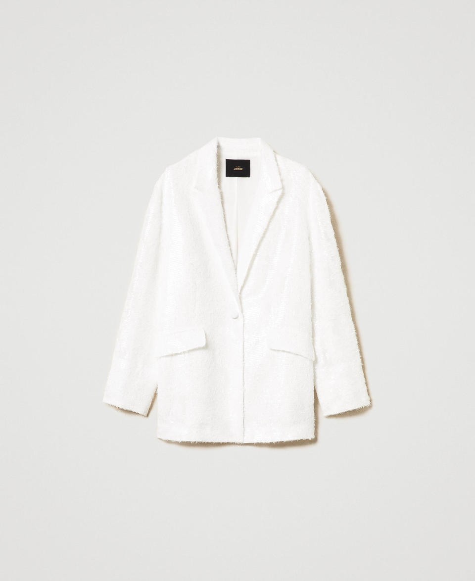 Twin Set Giacca Blazer In Full Paillettes