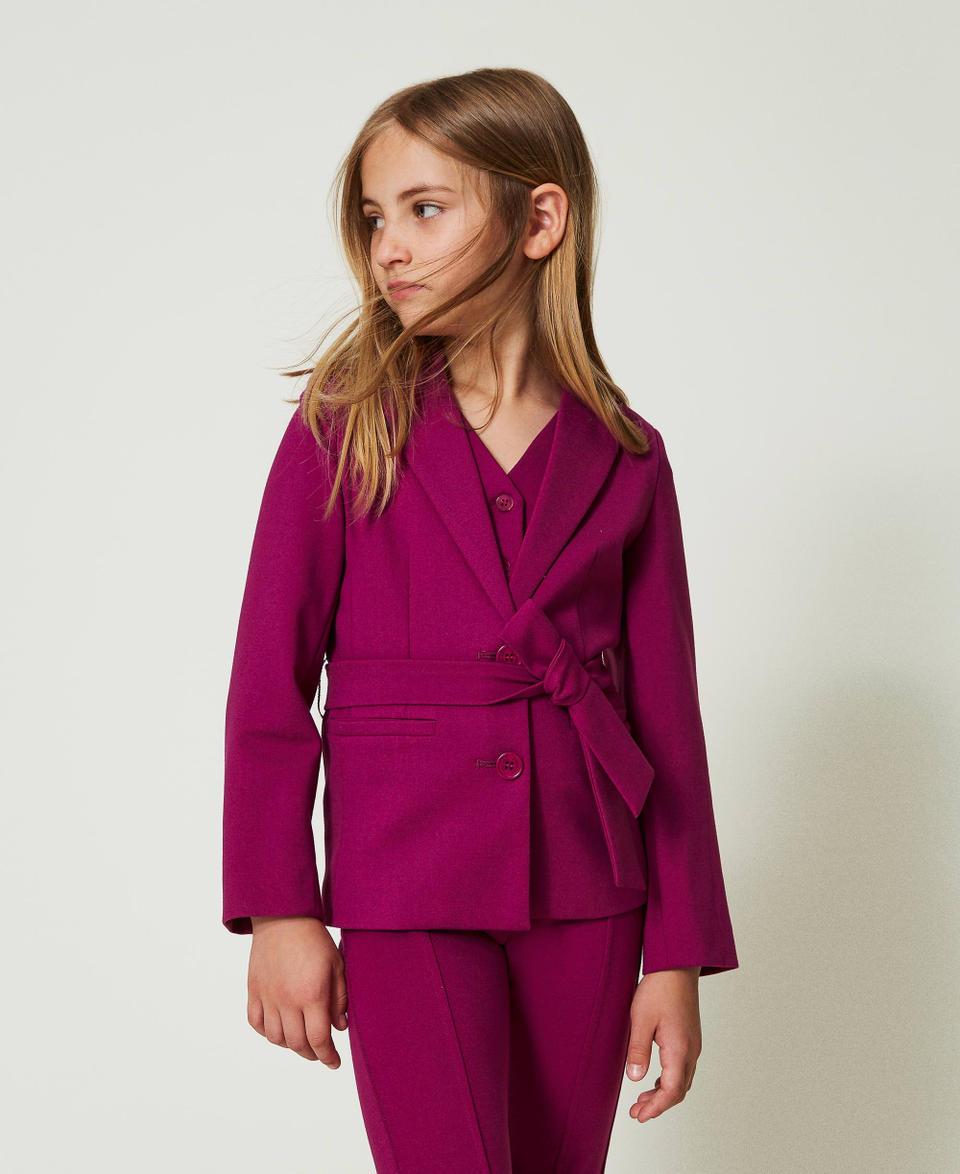 Twin Set Giacca Blazer Monopetto Con Cintura