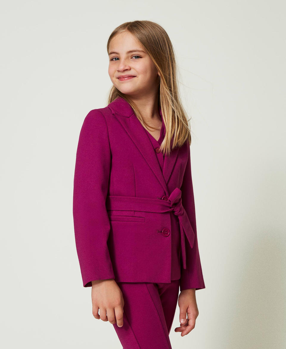 Twin Set Giacca blazer monopetto con cintura