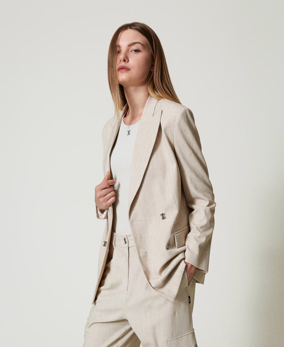 Twin Set Giacca Blazer MYFO Con Ricamo