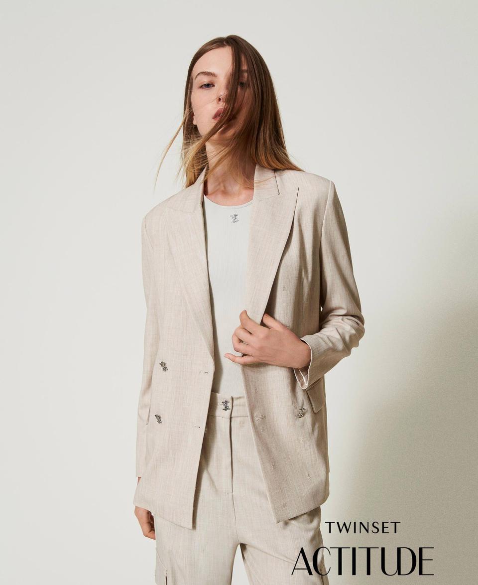 Twin Set Giacca blazer MYFO con ricamo