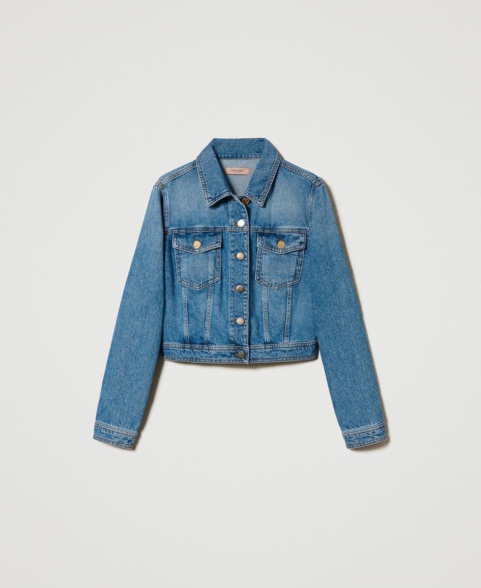 Twin Set Giacca In Jeans Con Tasche