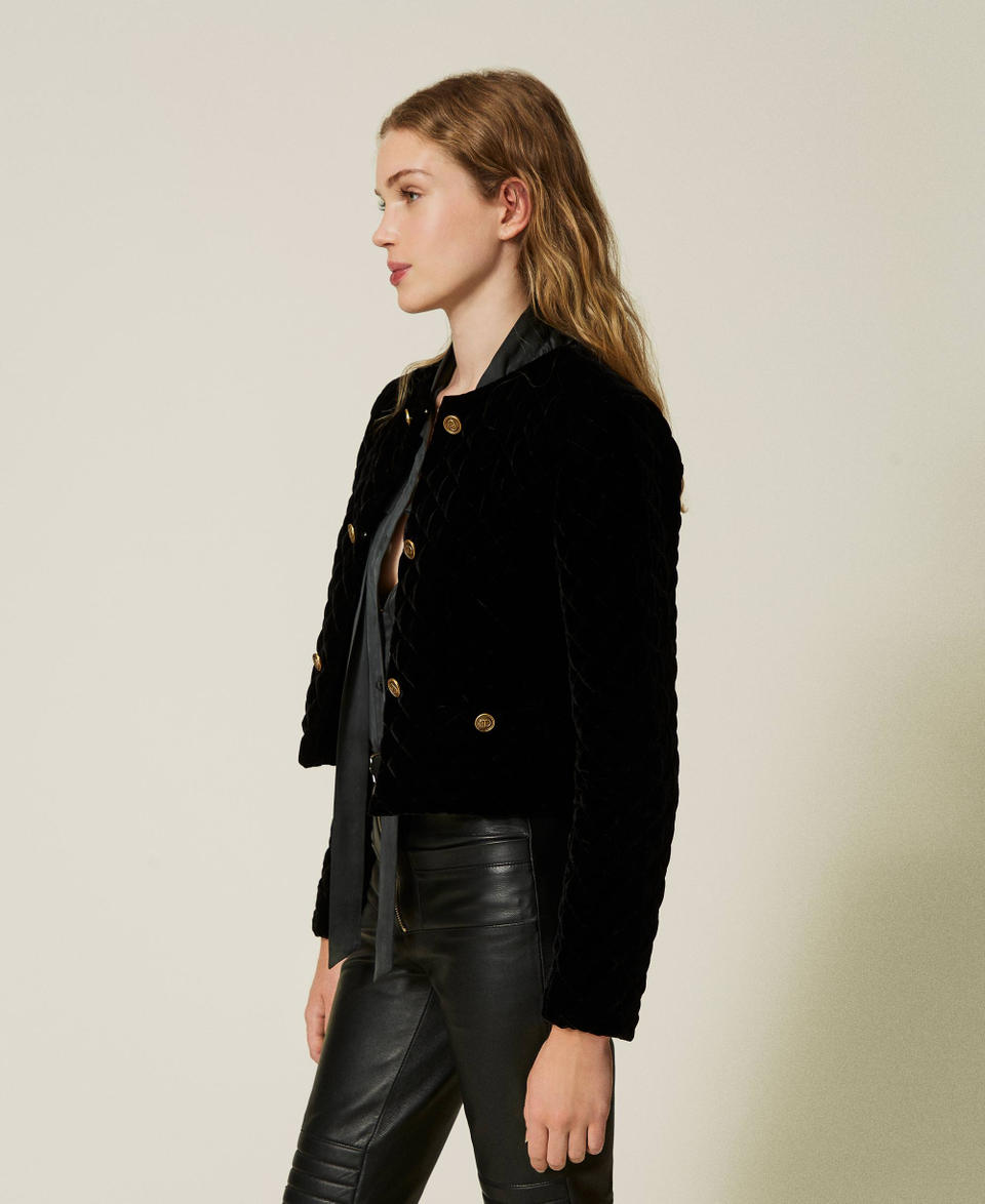 Twin Set Giacca In Velluto Trapuntato