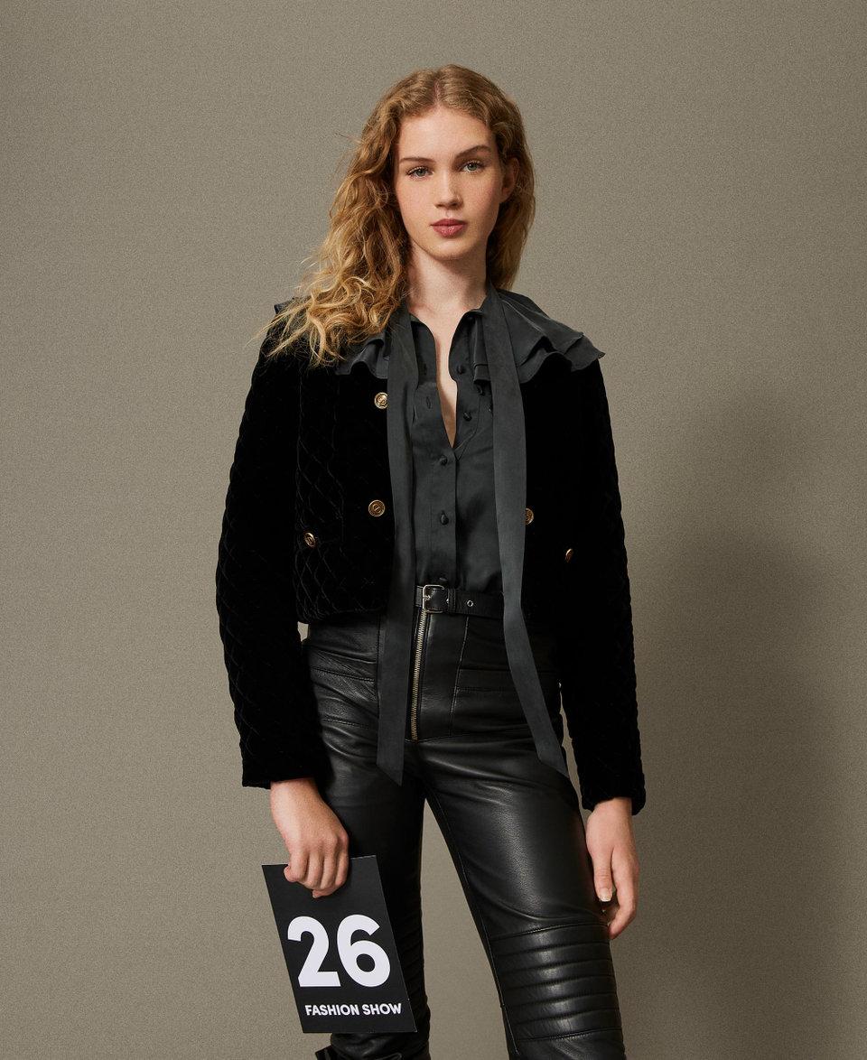 Twin Set Giacca In Velluto Trapuntato