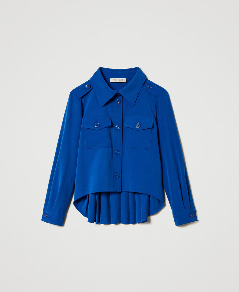 Twin Set Giacca Overshirt In Flanella