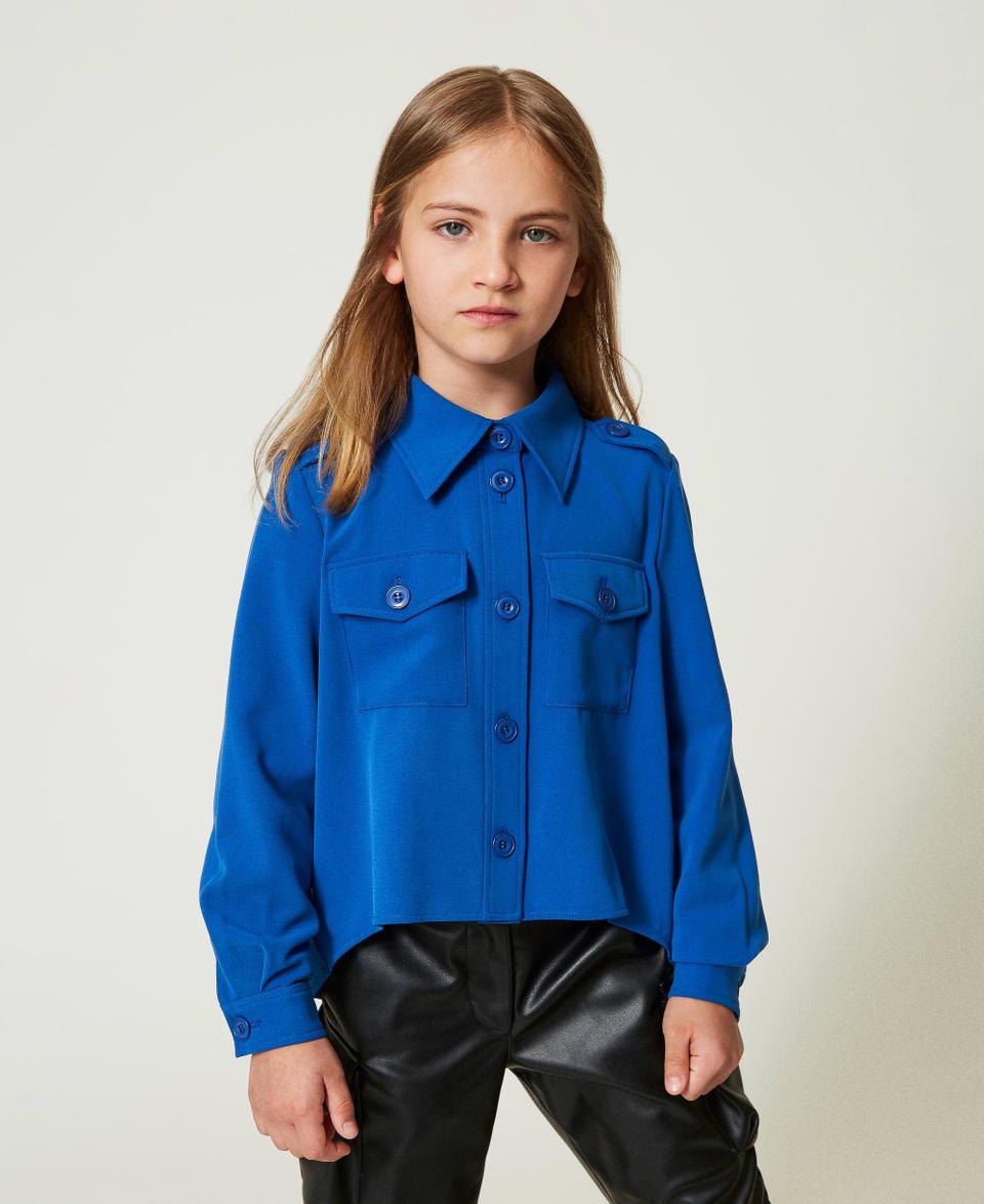 Twin Set Giacca Overshirt In Flanella