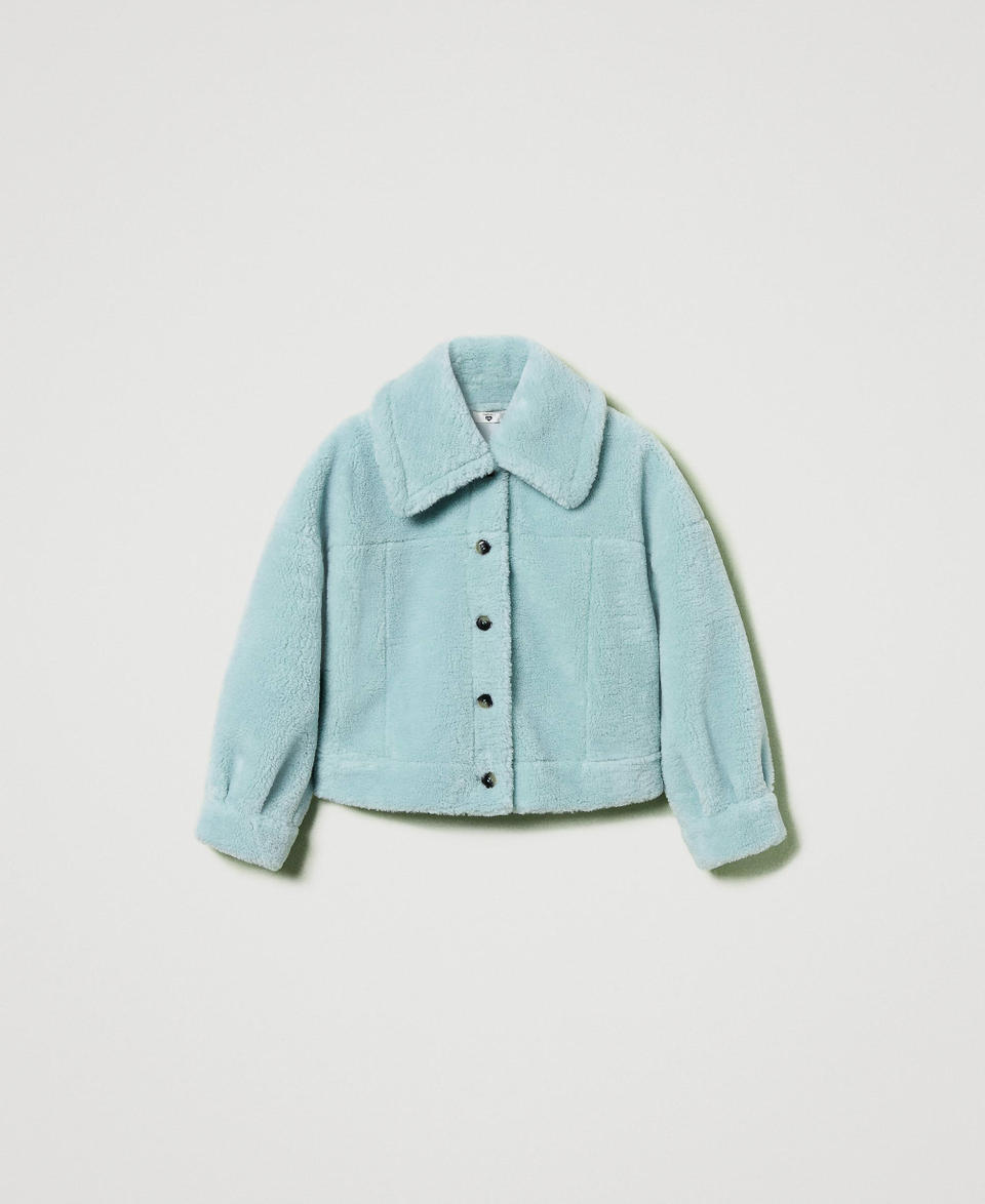 Twin Set Giacca Reversibile Con Faux Fur