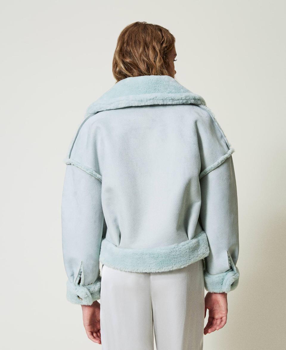 Twin Set Giacca Reversibile Con Faux Fur