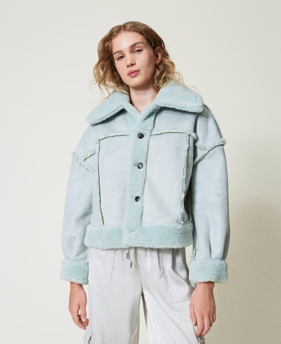 Twin Set Giacca reversibile con faux fur