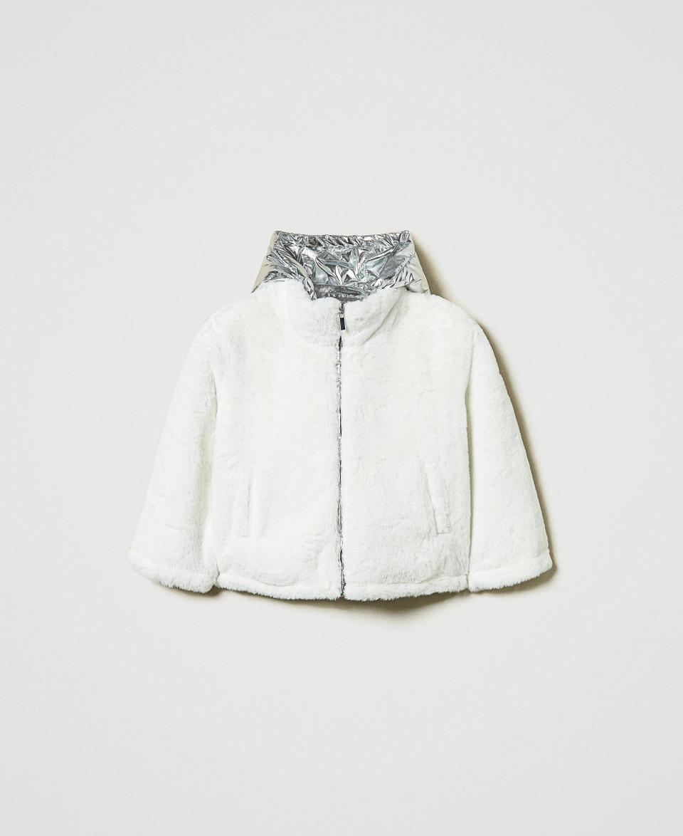 Twin Set Giacca Reversibile In Faux Fur