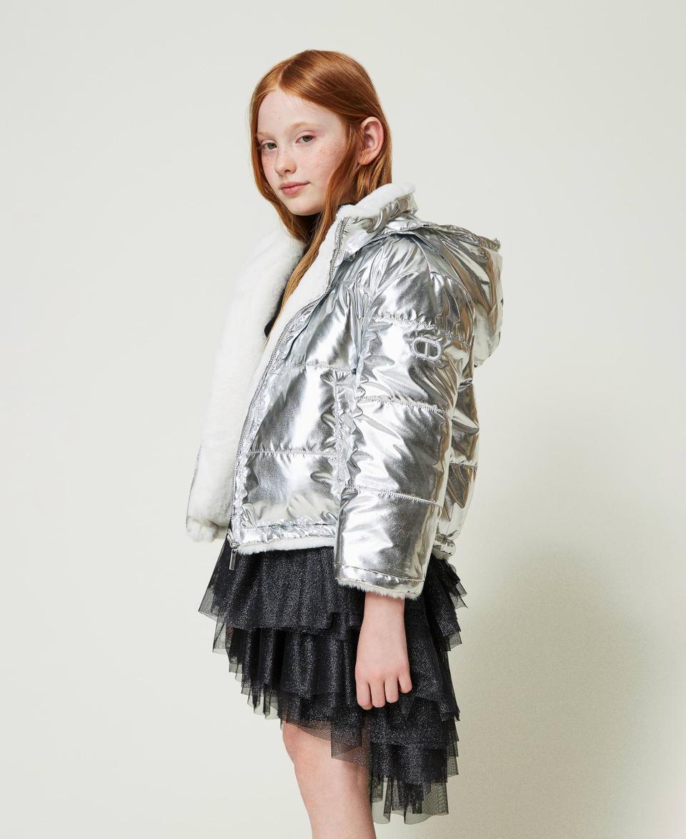 Twin Set Giacca Reversibile In Faux Fur