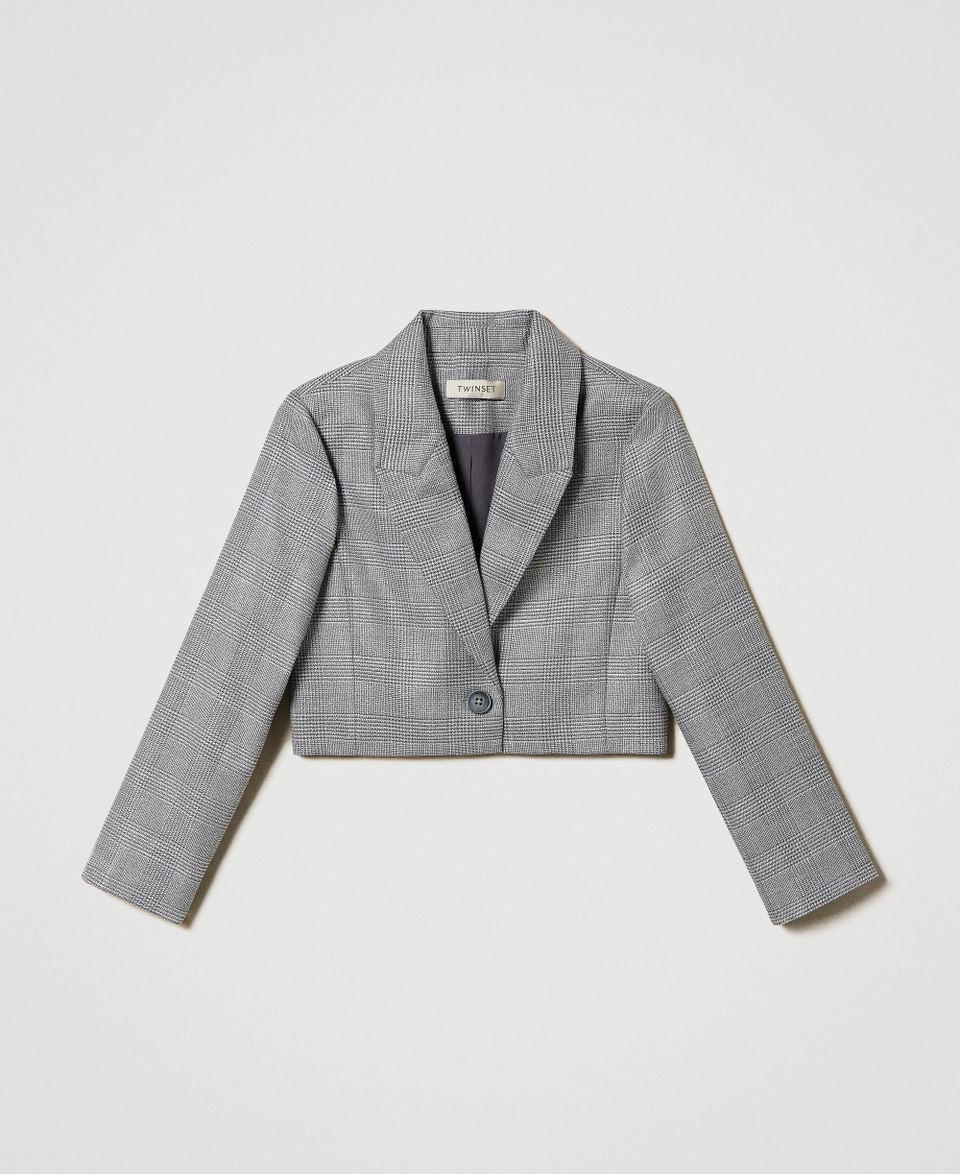 Twin Set Giacca Spencer In Principe Di Galles