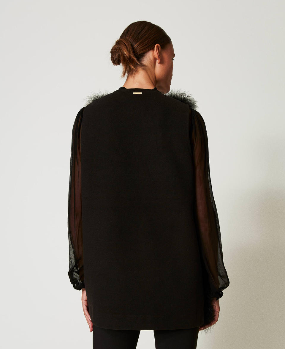 Twin Set Gilet Con Piume