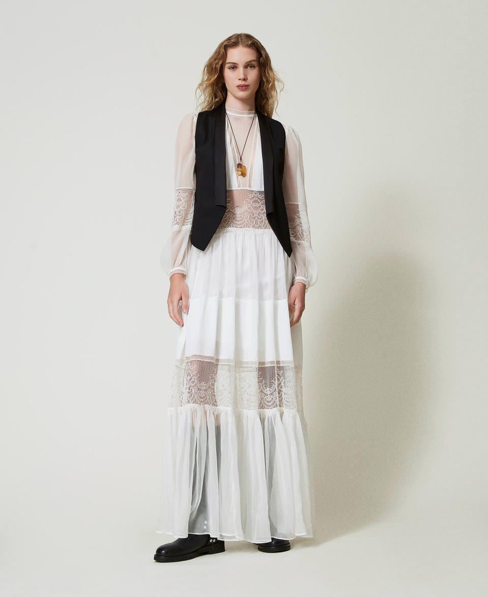 Twin Set Gilet In Serge Misto Lana