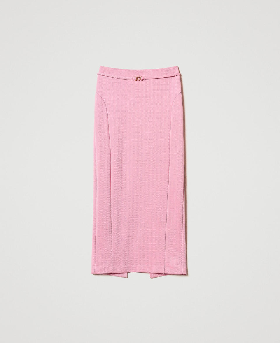 Twin Set Gonna In Tessuto Scuba Jacquard