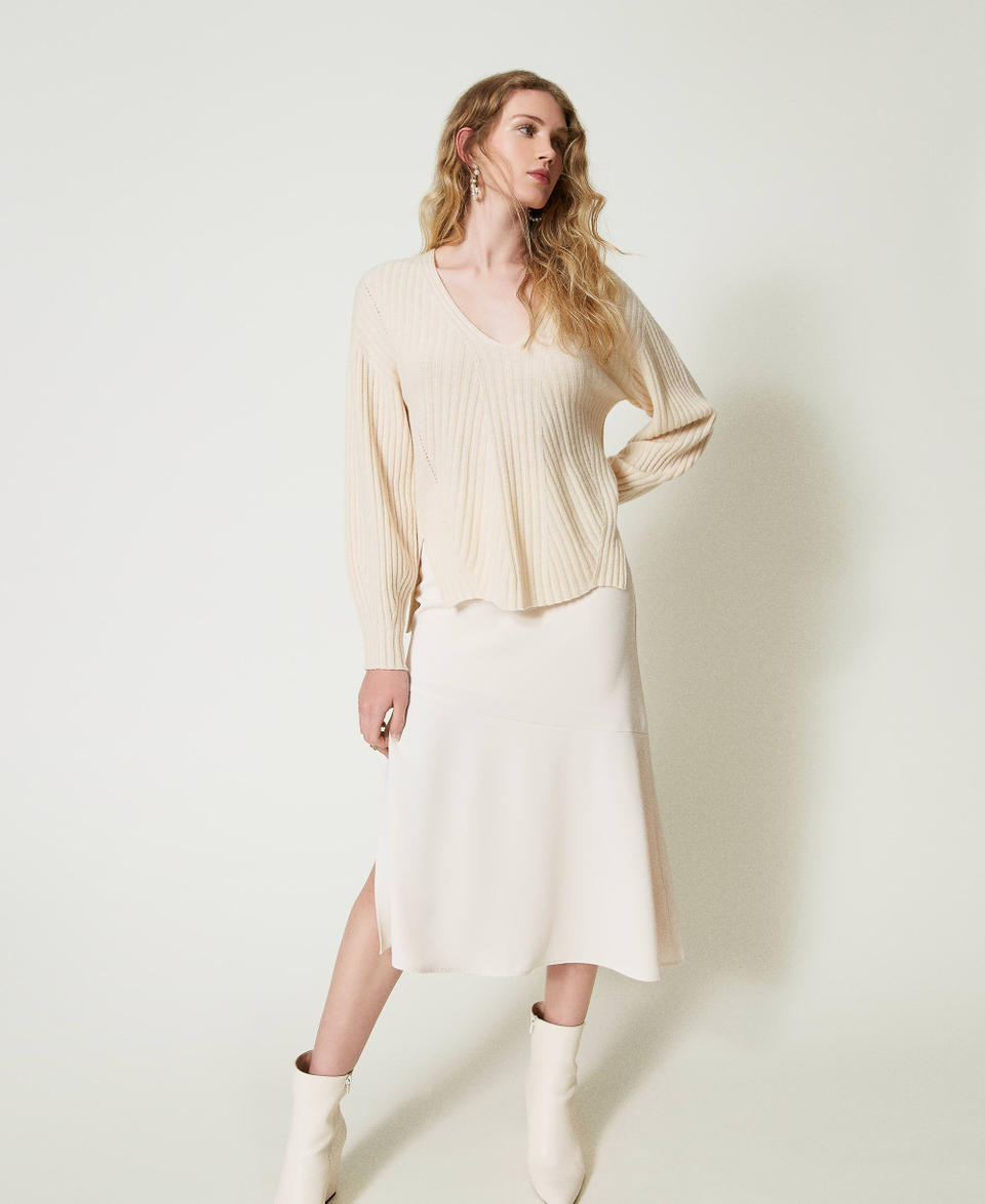 Twin Set Gonna longuette con catena Oval T