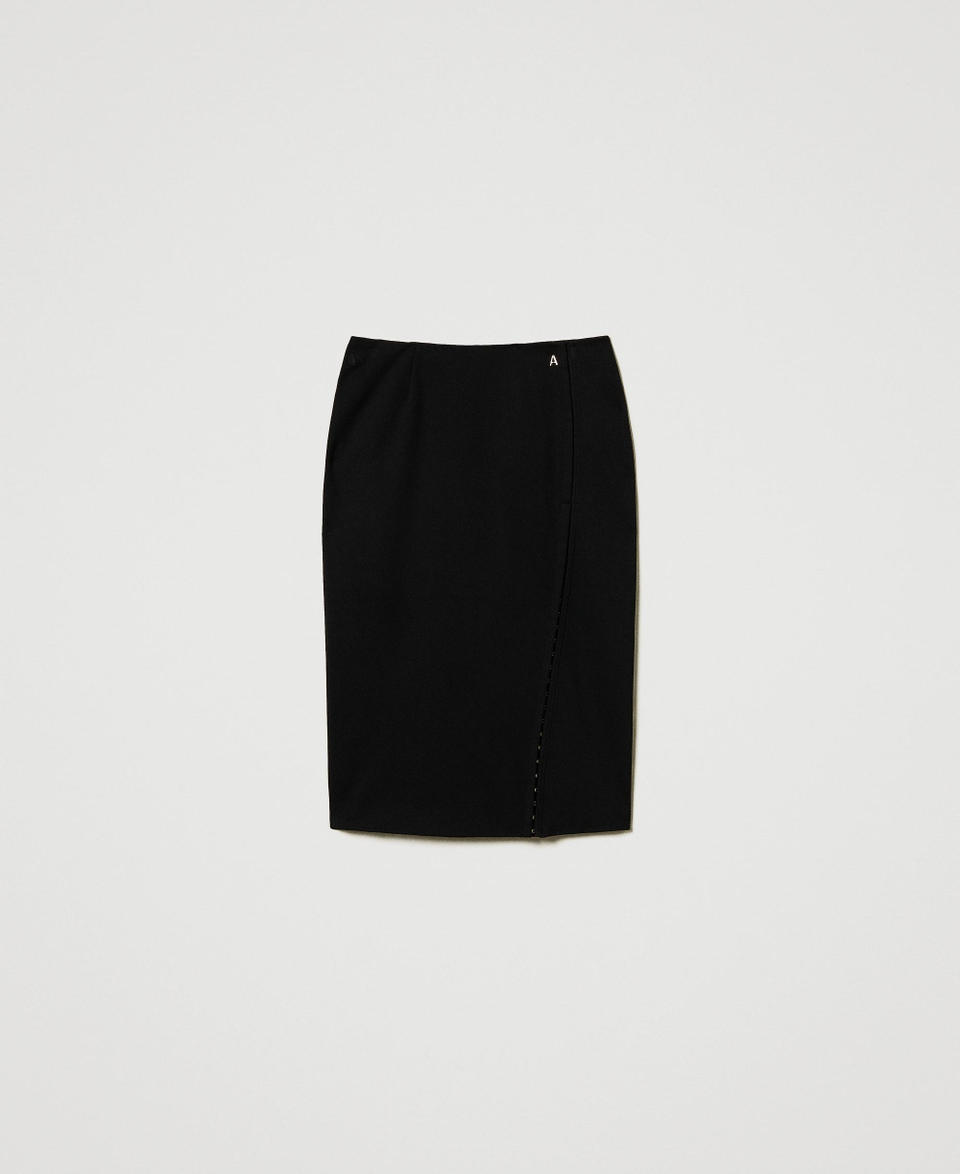 Twin Set Gonna Longuette Con Ganci Décor