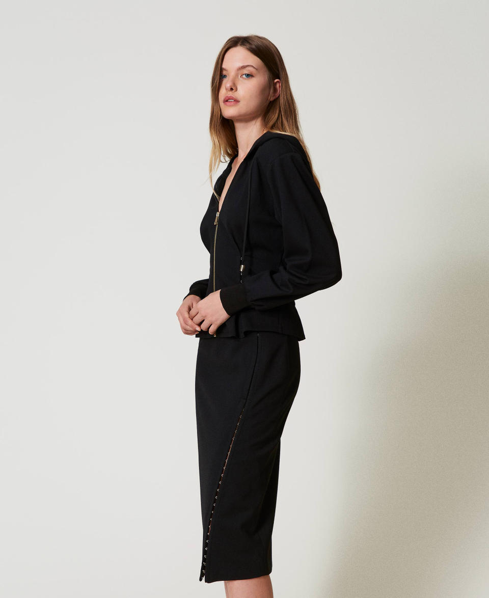 Twin Set Gonna Longuette Con Ganci Décor