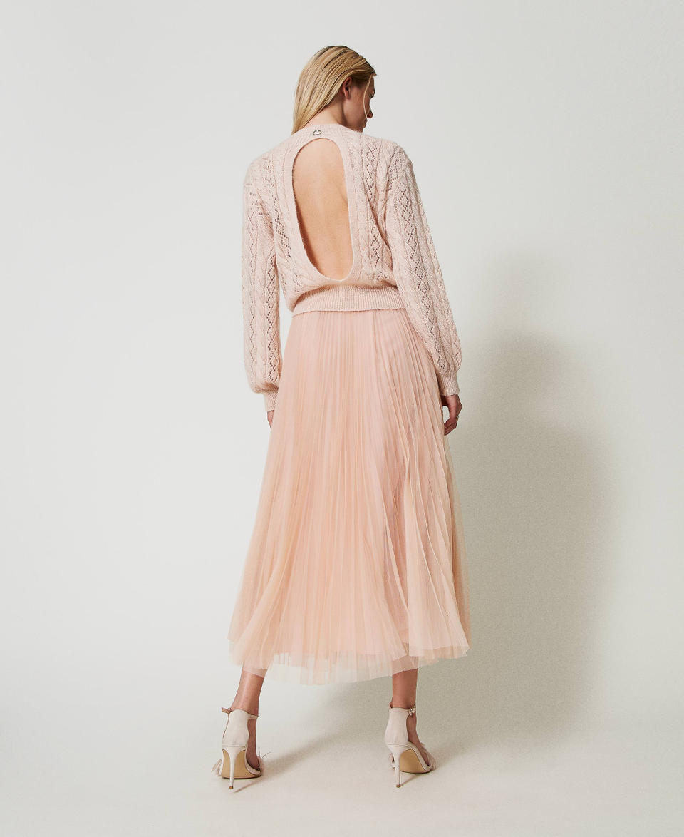 Twin Set Gonna Lunga In Tulle Plissé