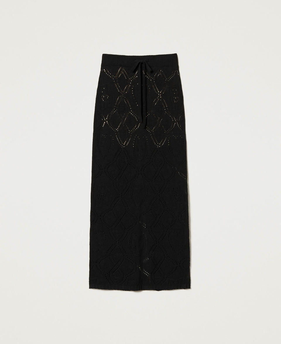 Twin Set Gonna Lunga Seamless In Filato Treeblend