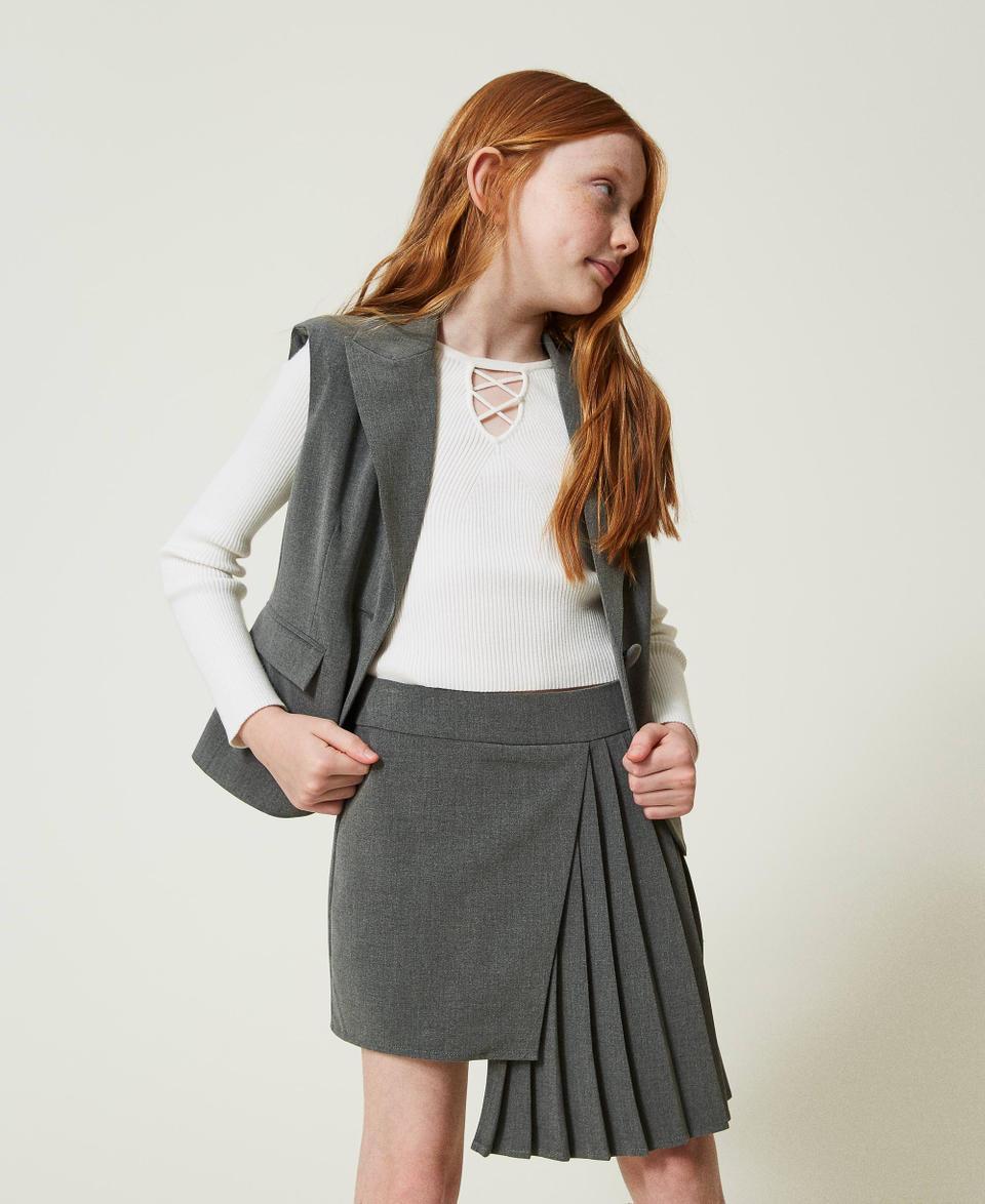 Twin Set Gonna plissé in flanella