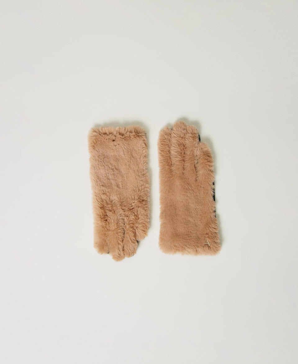 Twin Set Guanti in faux fur
