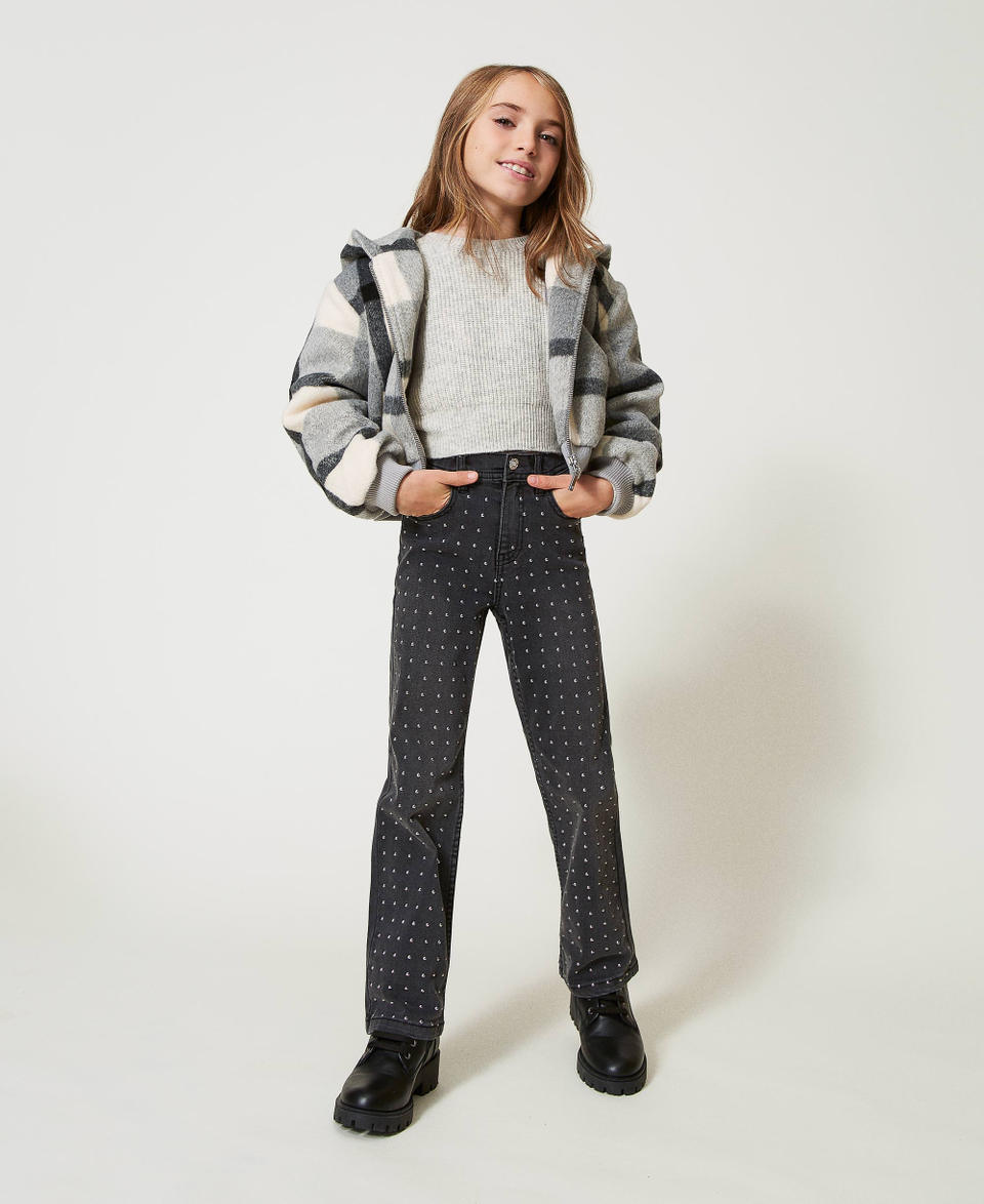 Twin Set Jeans cinque tasche con borchie