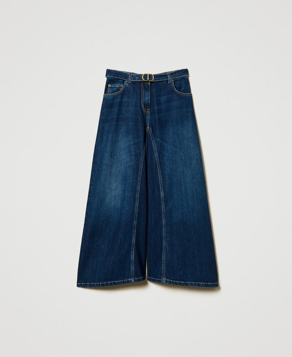 Twin Set Jeans Cropped Con Cintura