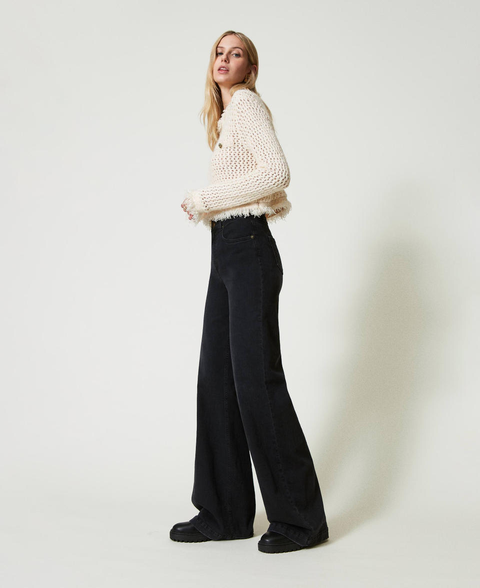 Twin Set Jeans Flare A Vita Alta