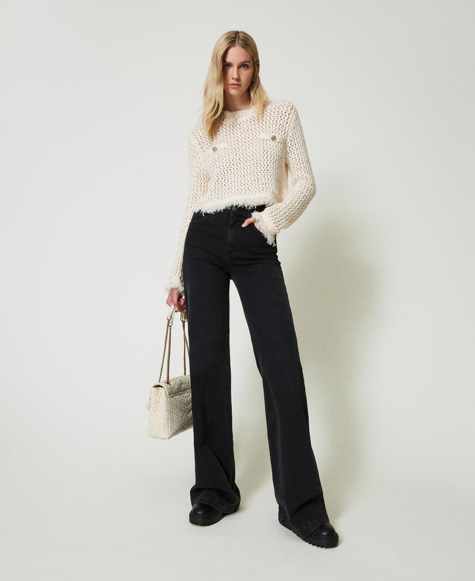 Twin Set Jeans Flare A Vita Alta