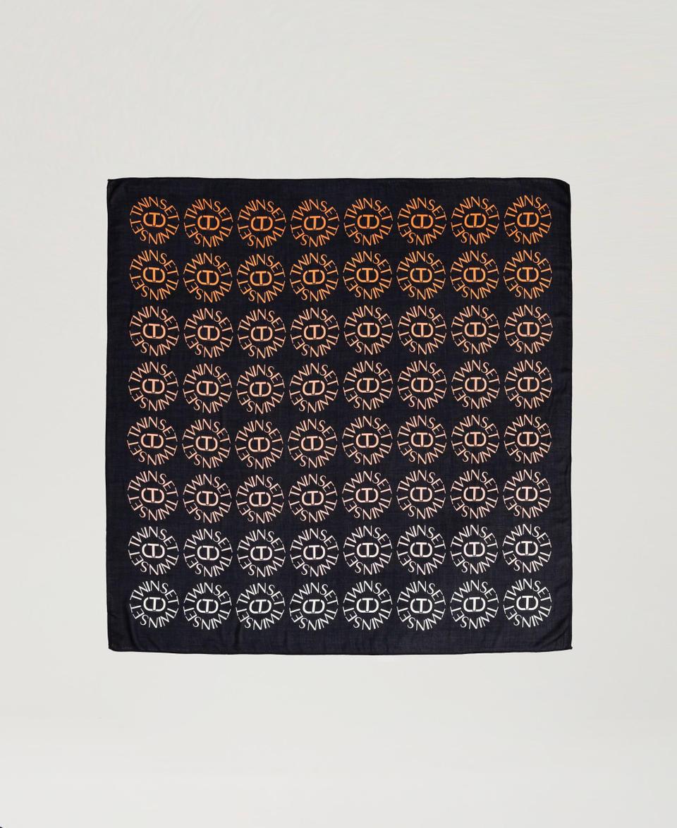 Twin Set Kefiah Con Stampa Oval T E Logo