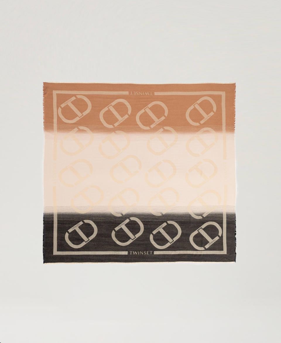 Twin Set Kefiah Jacquard Con Oval T