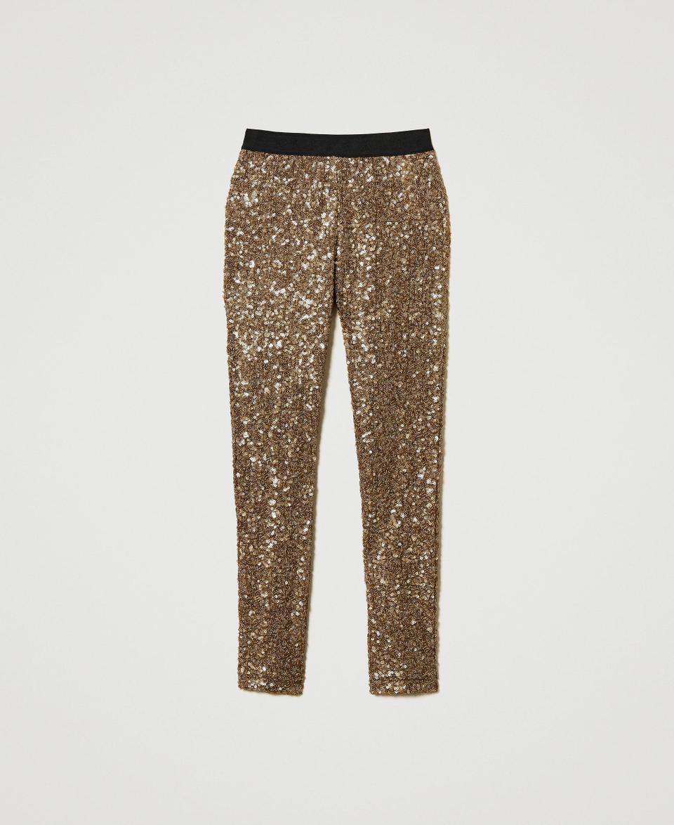 Twin Set Leggings MYFO In Full Paillettes