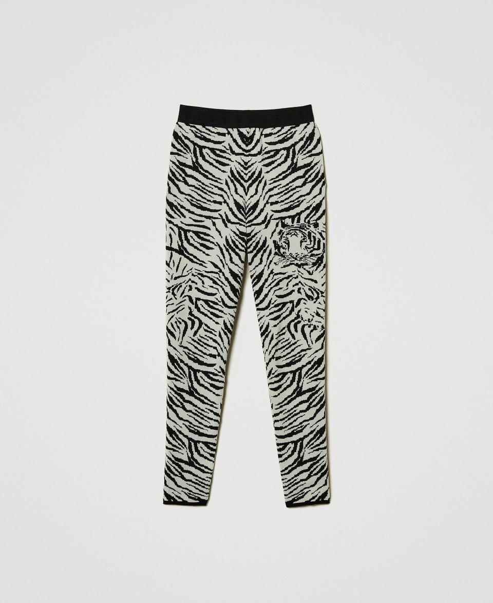 Twin Set Leggings MYFO In Maglia Jacquard