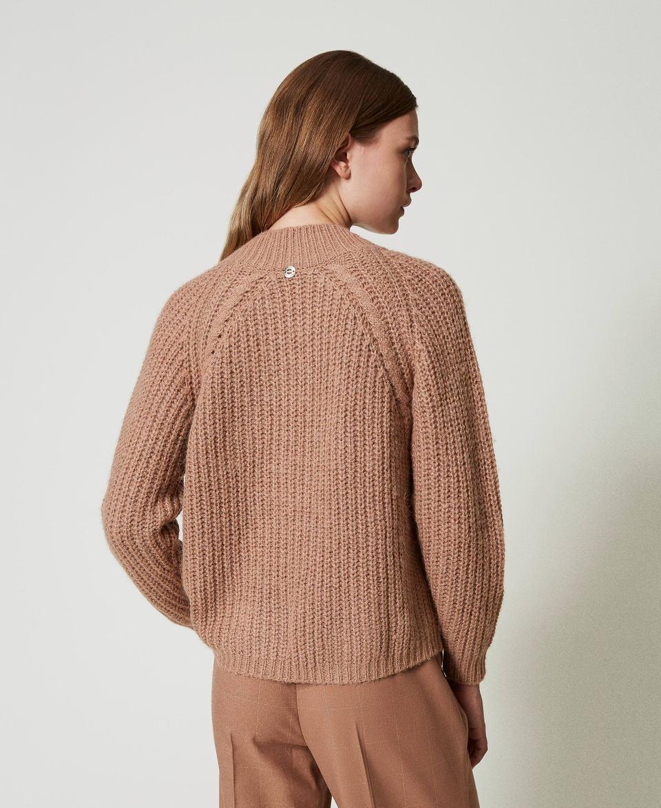 Twin Set Maglia A Coste Con Trecce