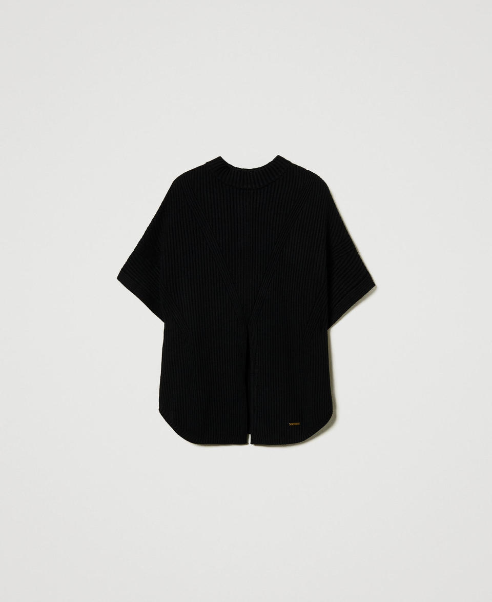 Twin Set Maglia A Poncho A Costine