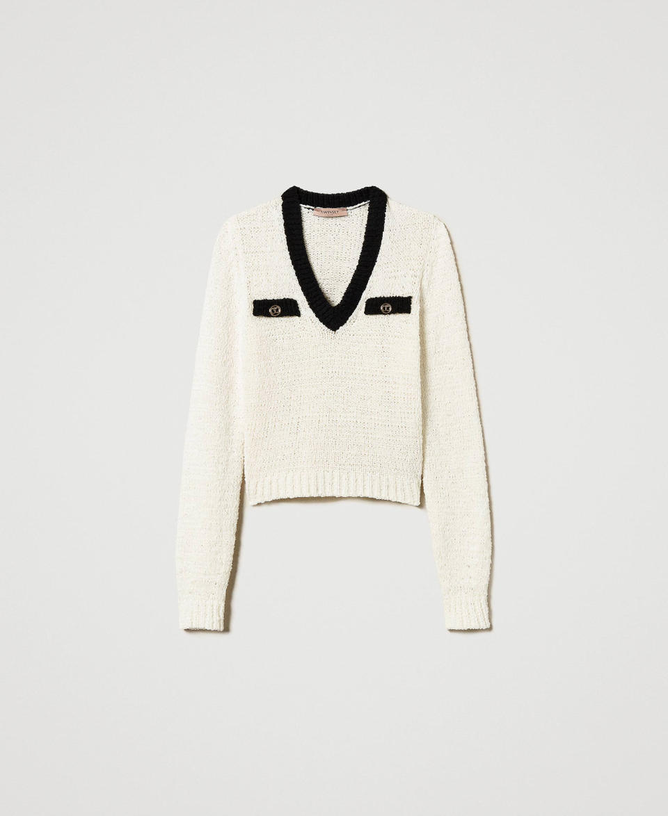 Twin Set Maglia Con Bottoni Oval T