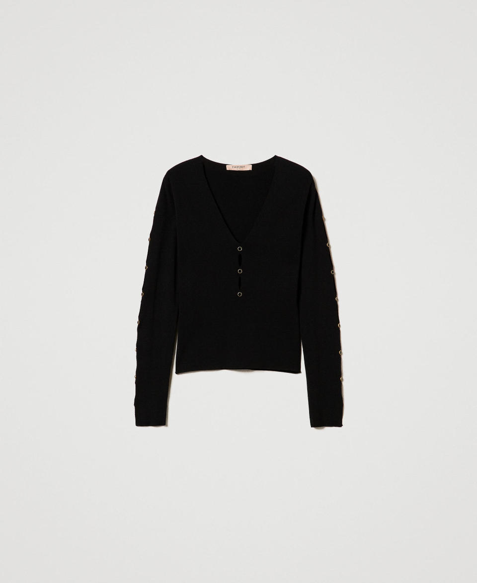 Twin Set Maglia Con Cut-out E Borchie