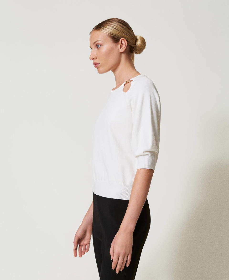 Twin Set Maglia Con Cut-out E Oval T