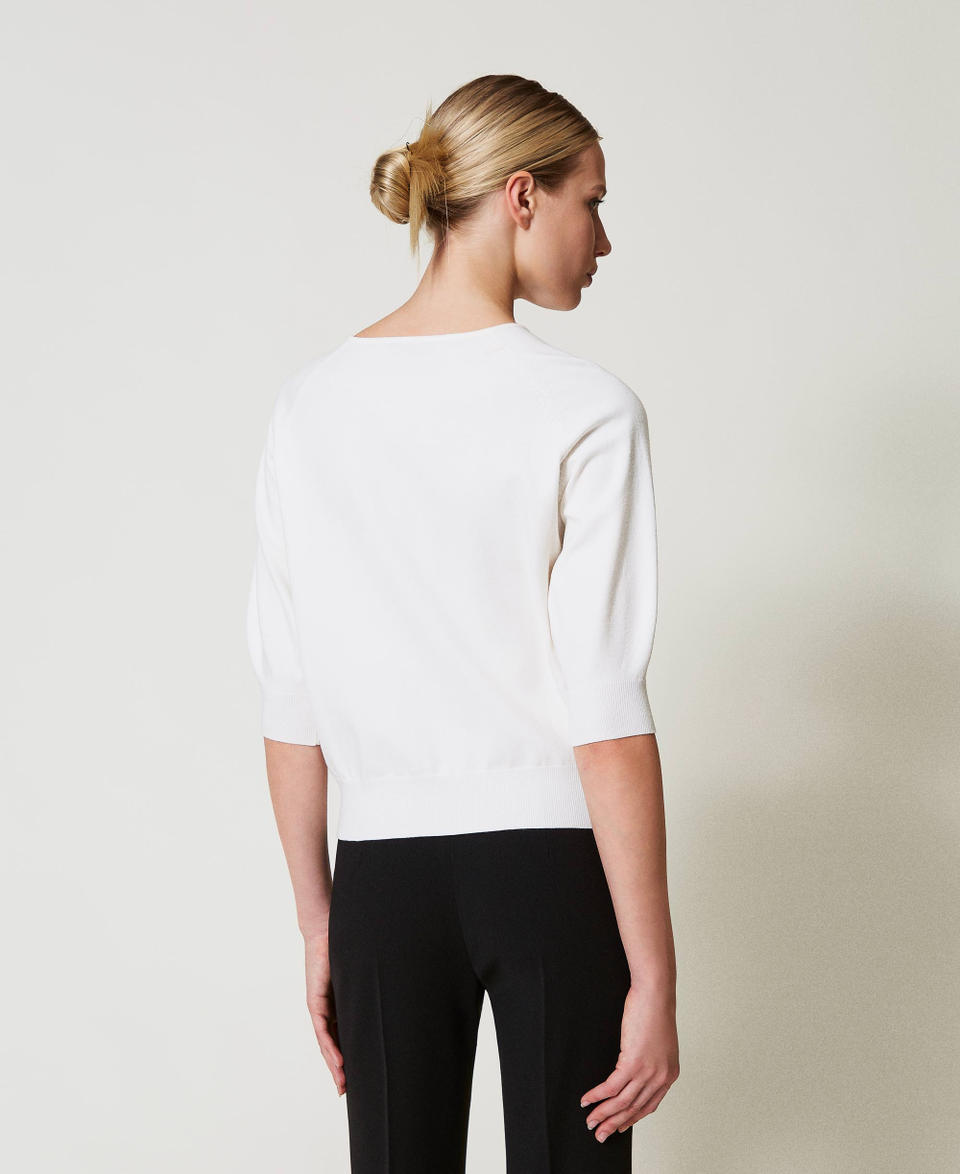 Twin Set Maglia Con Cut-out E Oval T