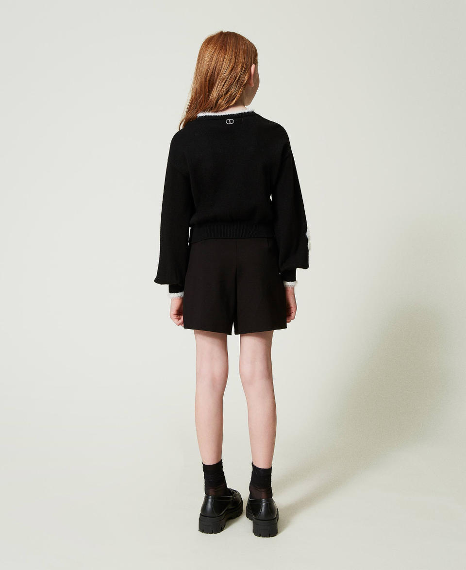 Twin Set Maglia Con Fiori A Intarsio