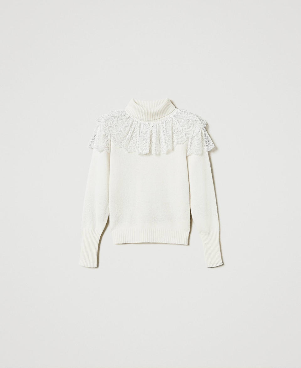 Twin Set Maglia Dolcevita In Lana E Cashmere