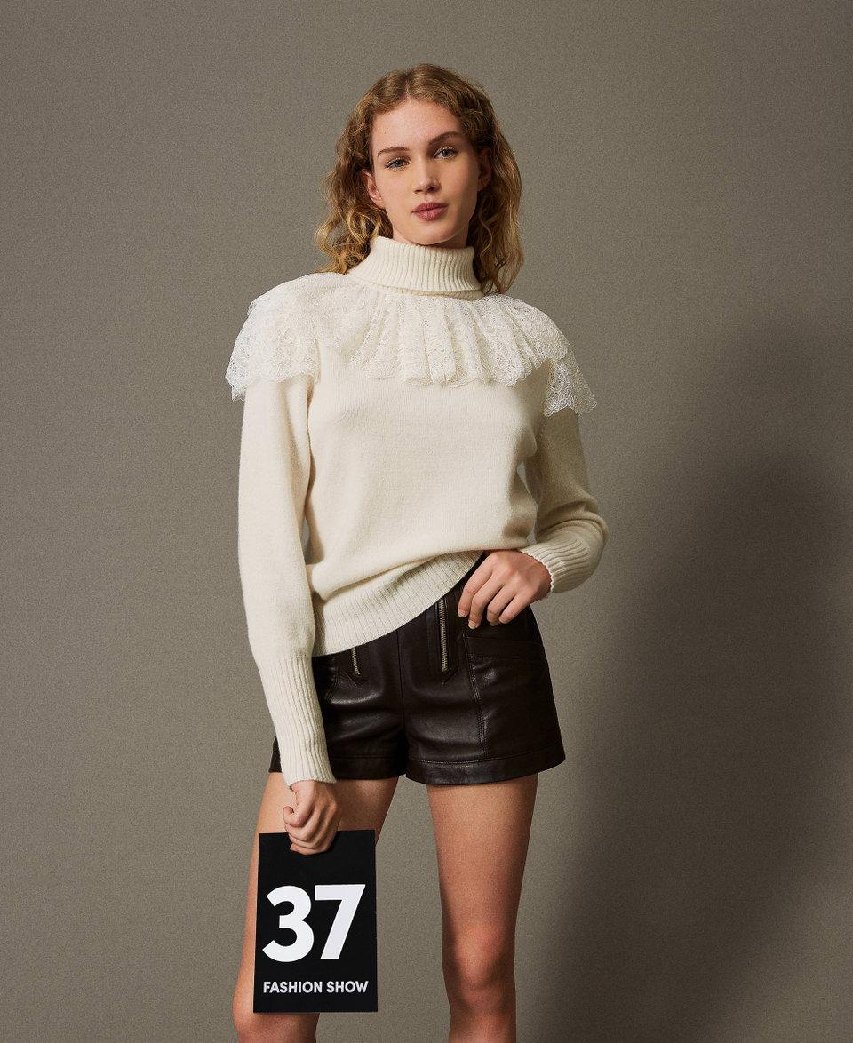 Twin Set Maglia dolcevita in lana e cashmere