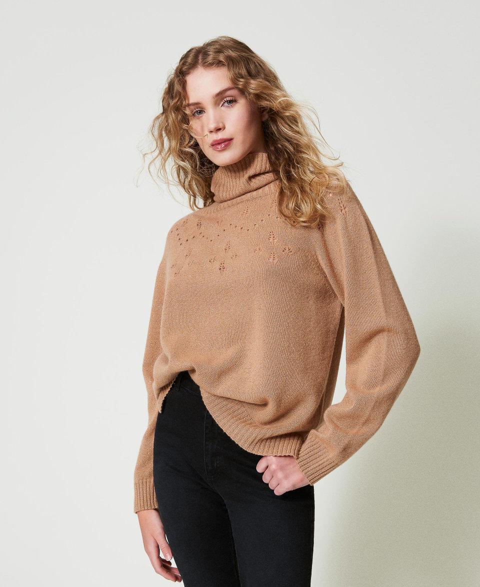 Twin Set Maglia dolcevita in misto lana e lurex