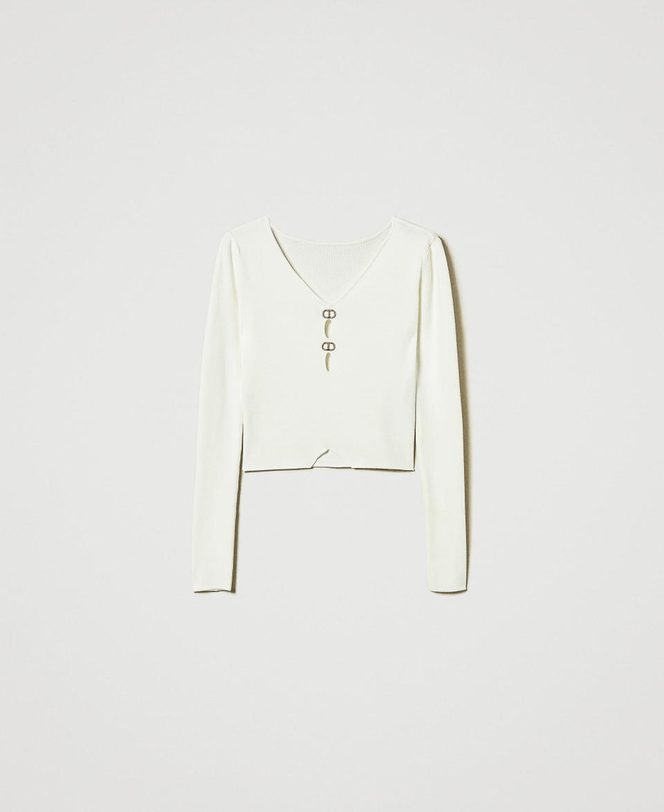 Twin Set Maglia Doppio Uso Con Oval T