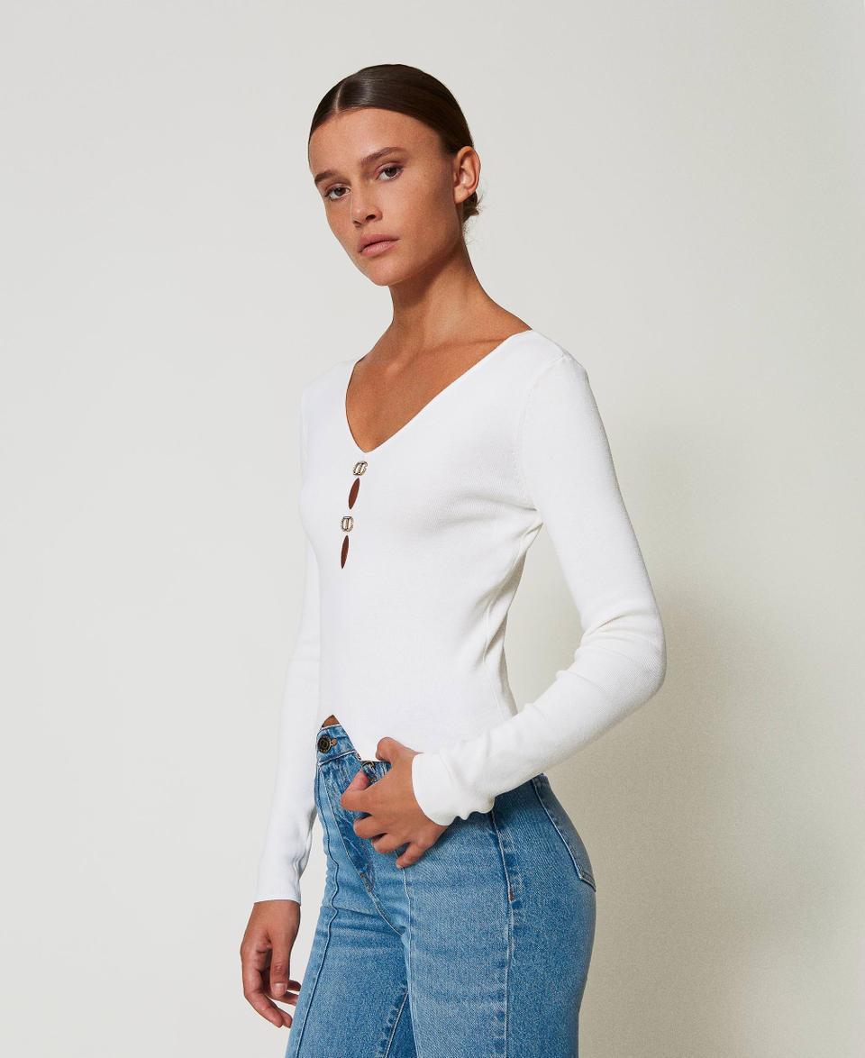 Twin Set Maglia Doppio Uso Con Oval T