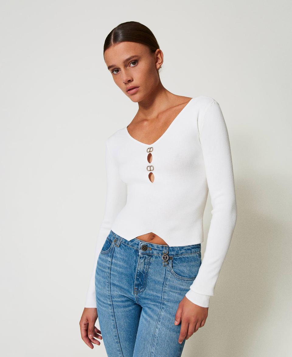 Twin Set Maglia Doppio Uso Con Oval T