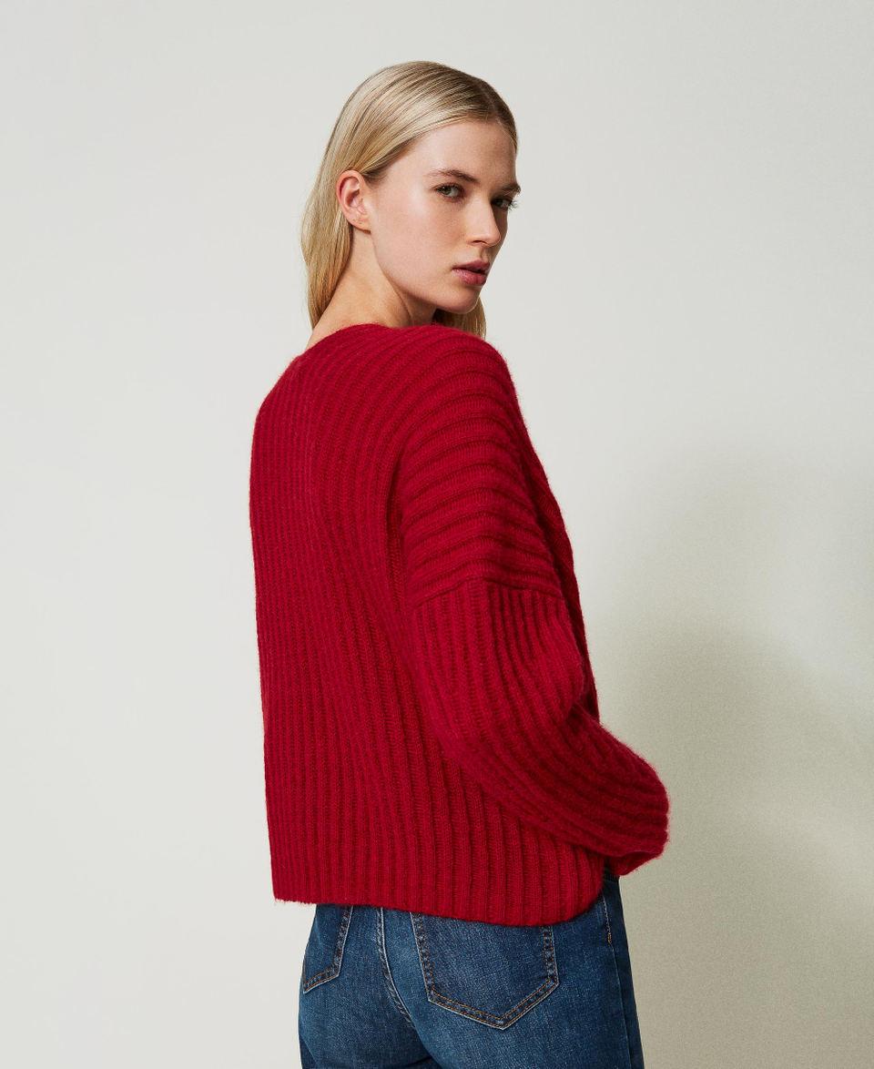 Twin Set Maglia Doppio Uso In Misto Mohair