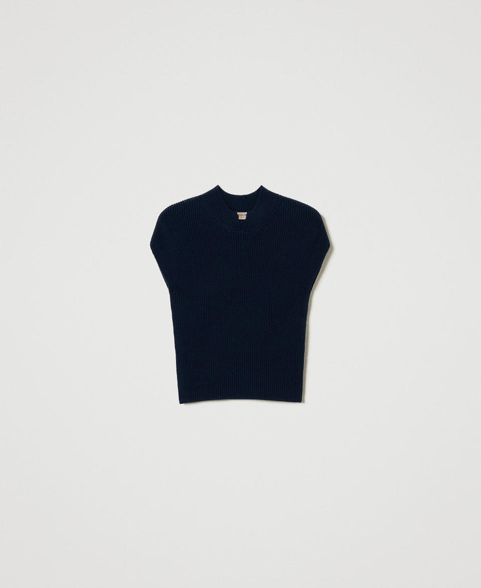 Twin Set Maglia Fitted A Costine Décor